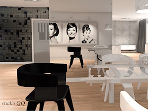 Apartament 90 m - Kraków - Jadalnia, styl glamour - zdjęcie od Studio QQ Natalia Lenarczyk - Architekci & Projektanci wnętrz