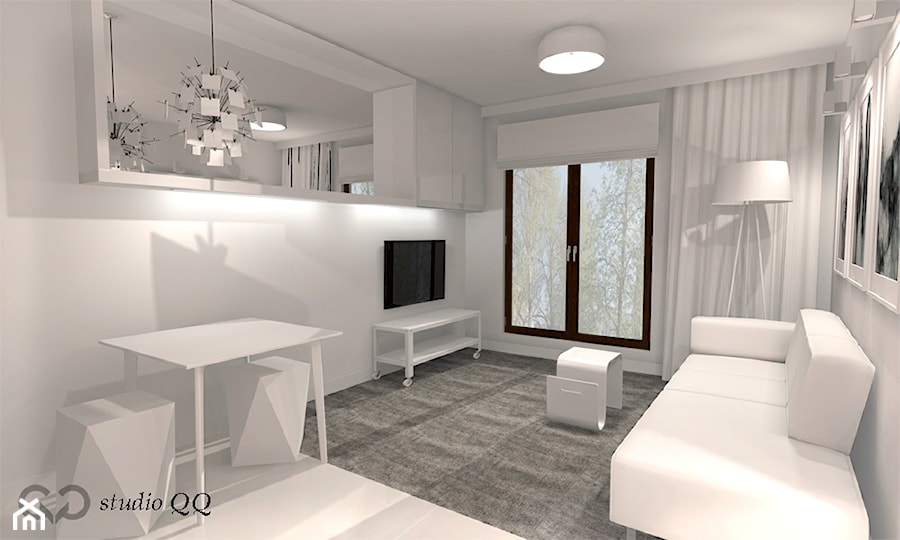 Apartament 70 m - Katowice - Salon, styl minimalistyczny - zdjęcie od Studio QQ Natalia Lenarczyk - Architekci & Projektanci wnętrz