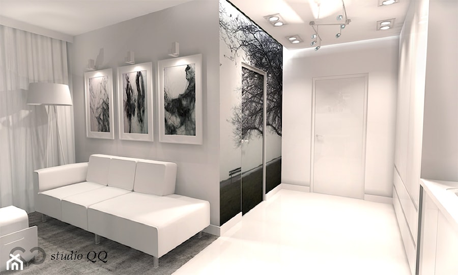Apartament 70 m - Katowice - Salon, styl minimalistyczny - zdjęcie od Studio QQ Natalia Lenarczyk - Architekci & Projektanci wnętrz