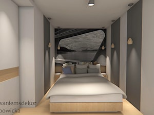 Mała sypialnia - Sypialnia, styl nowoczesny - zdjęcie od Projektowaniemsdekor