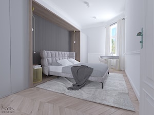 Mieszkanie w kamienicy - Sypialnia, styl nowoczesny - zdjęcie od KODA DESIGN studio projektowe Dawid Kotuła