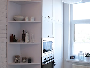Biała kuchnia w stylu skandynawskim - Kuchnia, styl skandynawski - zdjęcie od KODA DESIGN studio projektowe Dawid Kotuła