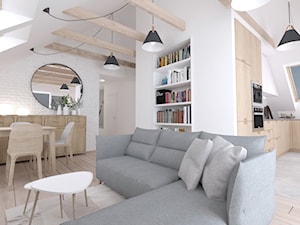 Mieszkanie w stylu skandynawskim - Salon, styl skandynawski - zdjęcie od KODA DESIGN studio projektowe Dawid Kotuła