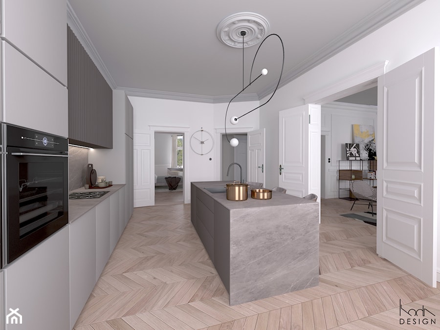 Mieszkanie w kamienicy - Kuchnia, styl nowoczesny - zdjęcie od KODA DESIGN studio projektowe Dawid Kotuła