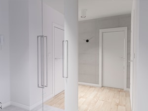 Średni biały hol / przedpokój, styl nowoczesny - zdjęcie od KODA DESIGN studio projektowe Dawid Kotuła