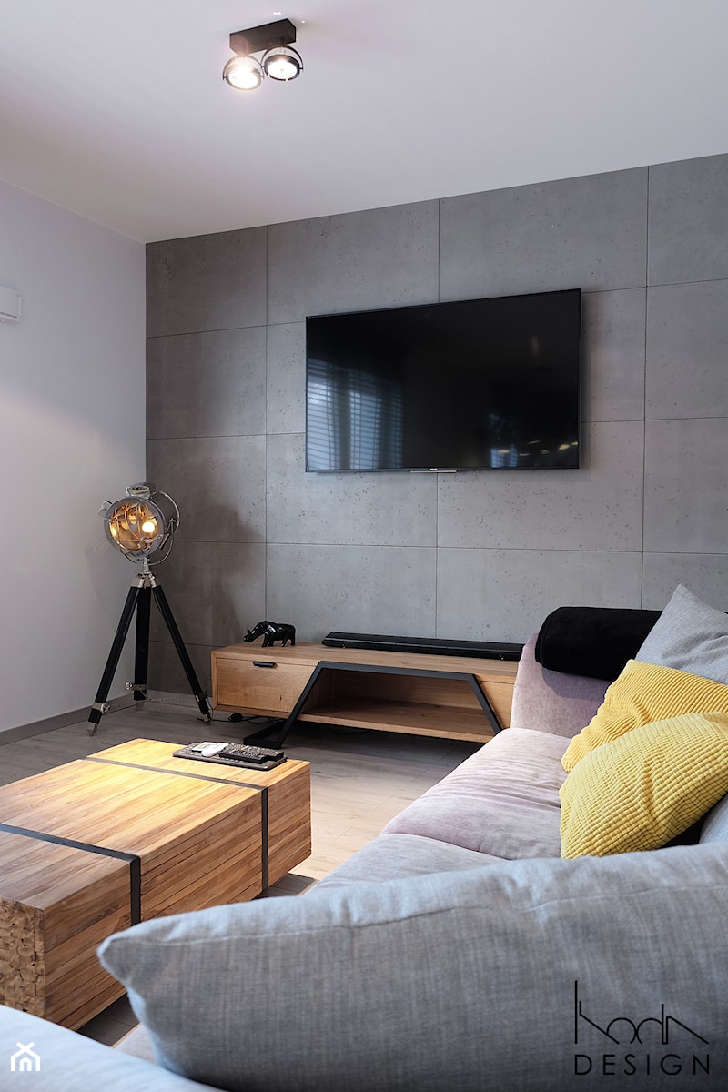 Mieszkanie z Salvadorem Dali - Salon, styl industrialny - zdjęcie od KODA DESIGN studio projektowe Dawid Kotuła