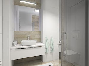 Mała na poddaszu bez okna łazienka, styl nowoczesny - zdjęcie od KODA DESIGN studio projektowe Dawid Kotuła