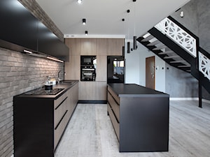 Kuchnia wood&black - Kuchnia, styl nowoczesny - zdjęcie od FORMA-MEBLE.PL