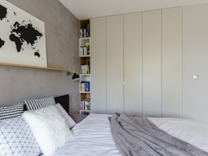 Projekt domu w okolicach Poznania ok. 120 m2 - Średnia szara sypialnia, styl nowoczesny - zdjęcie od Architektownia
