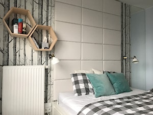 Metamorfoza mieszkania - od stanu deweloperskiego pod klucz - Mała sypialnia, styl nowoczesny - zdjęcie od Architektownia