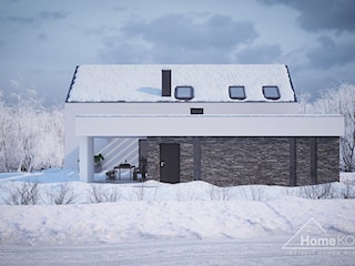 Zimowa odsłona projektu domu HomeKONCEPT 77