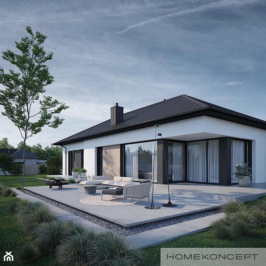 Projekt domu HOMEKONCEPT 38 wariant 1 - zdjęcie od HOMEKONCEPT Projekty Domów Nowoczesnych