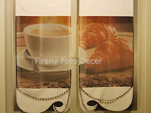 FIRANY PANELE FOTO " KAWA Z ROGALAMI" (KOMPLET 2SZT) - zdjęcie od Firany foto decor