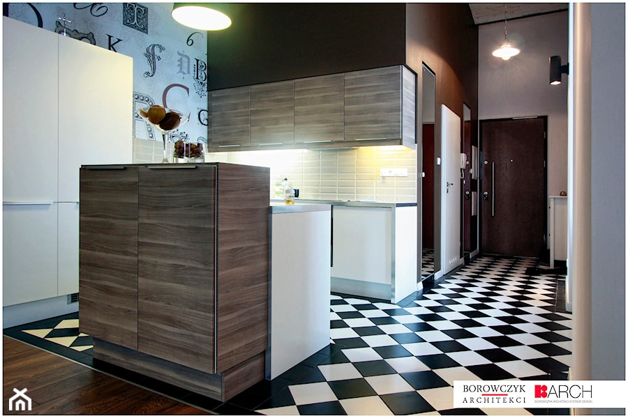 LOFT z wieżą 02 - Kuchnia, styl nowoczesny - zdjęcie od Borowczyk Architekci