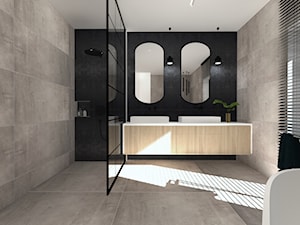 Łazienka w stylu loftowym nowoczesnym - zdjęcie od maKa architekci s.c.