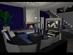 nasze projekty - Salon, styl minimalistyczny - zdjęcie od studio aranżacji wnętrz matlok design