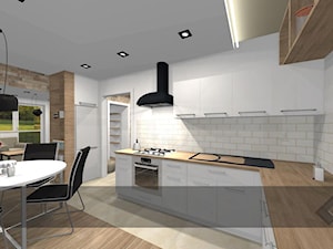piętro w domu rodzinnym dla młodego małżeństwa - Kuchnia, styl nowoczesny - zdjęcie od studio aranżacji wnętrz matlok design
