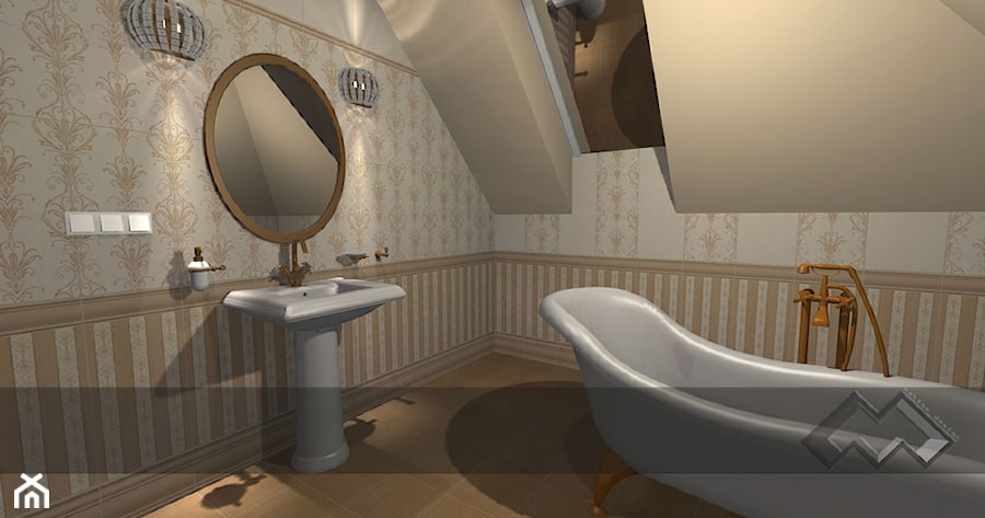 łazienki dla klientów salonu w Krakowie - Łazienka, styl tradycyjny - zdjęcie od studio aranżacji wnętrz matlok design