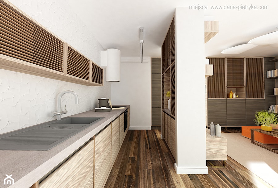 Kuchnia+pokój dzienny - zdjęcie od MIEJSCA