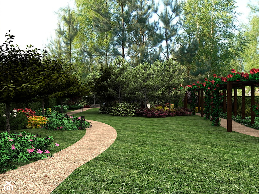 Projekt ogrodu w Tyńcu - Ogród, styl nowoczesny - zdjęcie od Ciochoń-Studio