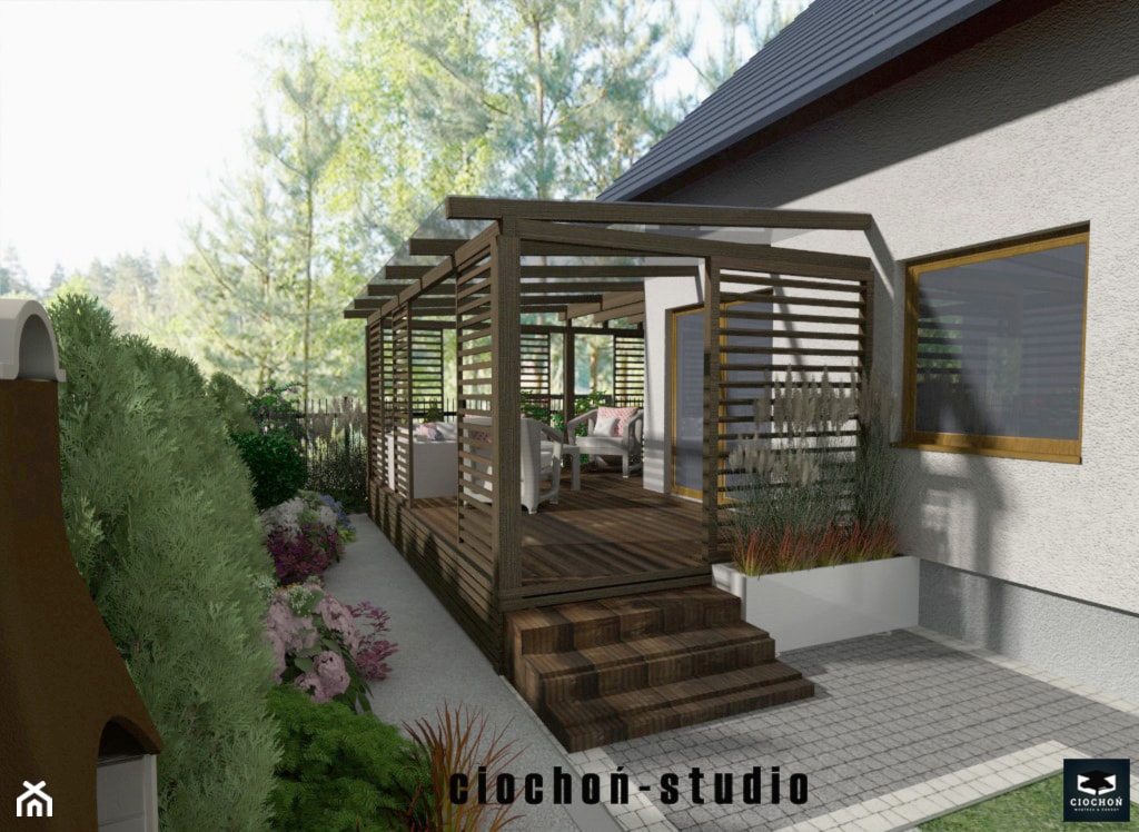 Projekt ogrodu w Niepołomicach - zdjęcie od Ciochoń-Studio - Homebook