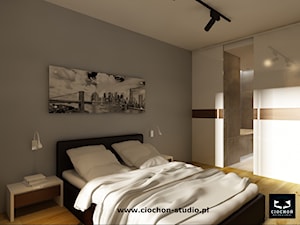 Mieszkanie II - Sypialnia, styl nowoczesny - zdjęcie od Ciochoń-Studio