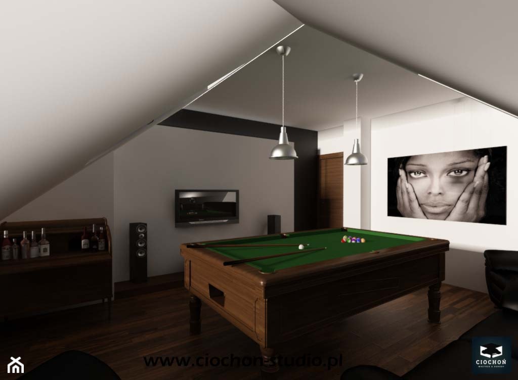 Pokój bilardowy - zdjęcie od Ciochoń-Studio - Homebook