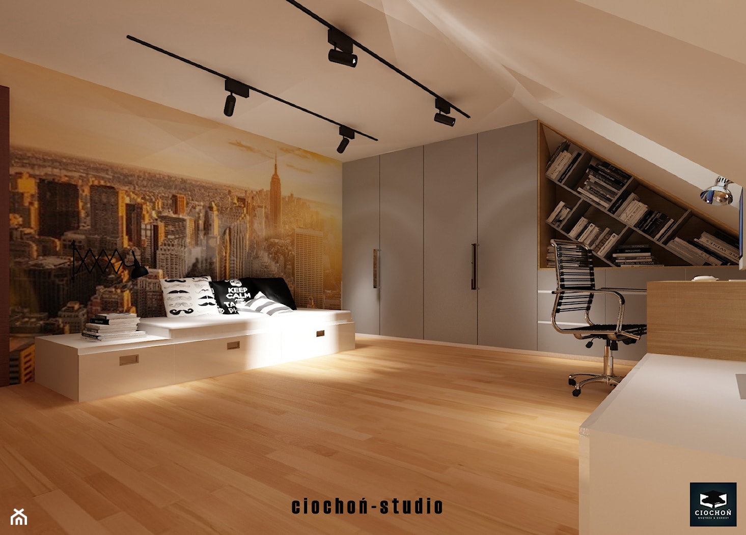 Pokój dla nastolatka - zdjęcie od Ciochoń-Studio - Homebook