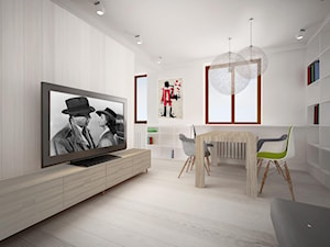 Mieszkania dwukondygnacyjne w budynku z lat 30-tych XX w. - Jadalnia, styl skandynawski - zdjęcie od Pracownia Kaffka