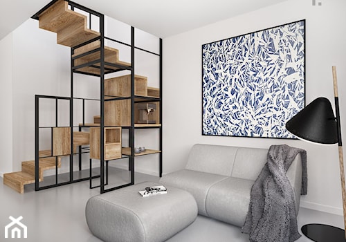 Mieszkanie J - projekt - Schody, styl minimalistyczny - zdjęcie od Pracownia Kaffka