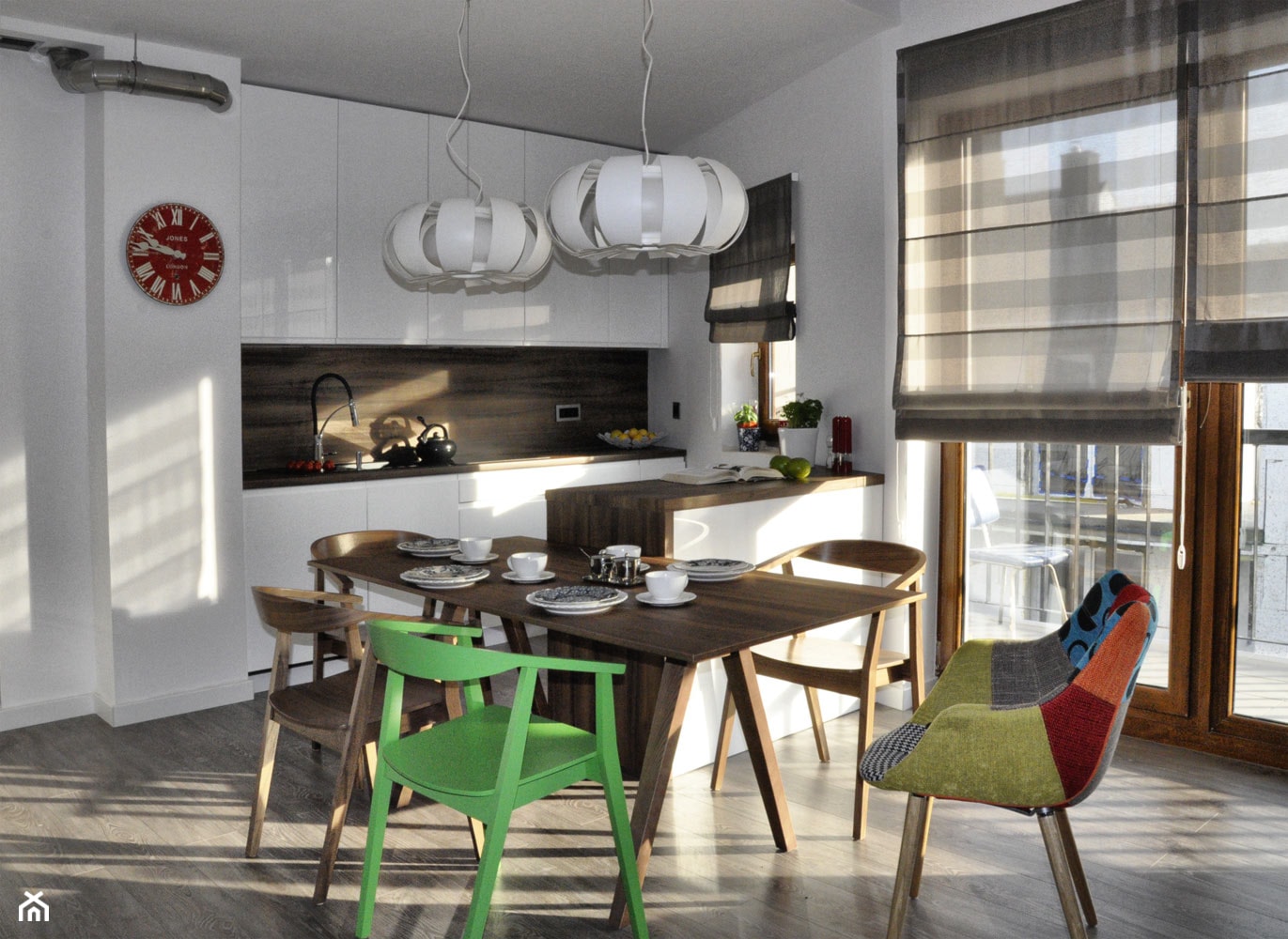 Kiełczów, mieszkanie dwupoziomowe - Kuchnia, styl nowoczesny - zdjęcie od Pracownia Kaffka - Homebook