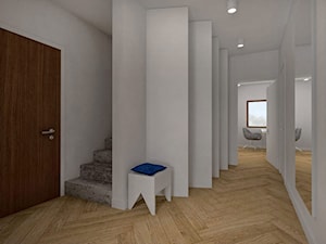 Mieszkanie z antresolą - projekt - Hol / przedpokój, styl nowoczesny - zdjęcie od Pracownia Kaffka