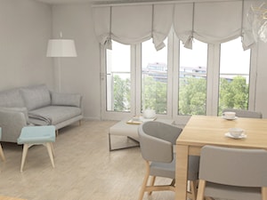 Mieszkanie Gdynia - Salon, styl nowoczesny - zdjęcie od eMstudio Architekt Wnętrz Marta Dawidowicz