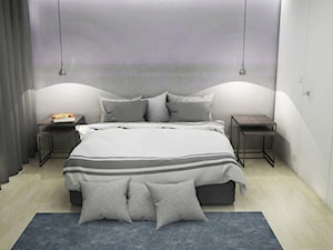 Mieszkanie w stylu minimalistycznym - Sypialnia, styl minimalistyczny - zdjęcie od eMstudio Architekt Wnętrz Marta Dawidowicz