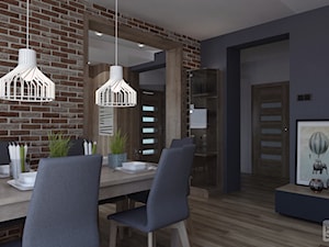 Mieszkanie w Skidziniu - Średnia czarna jadalnia jako osobne pomieszczenie, styl nowoczesny - zdjęcie od DOKTOR HOUSE DESIGN