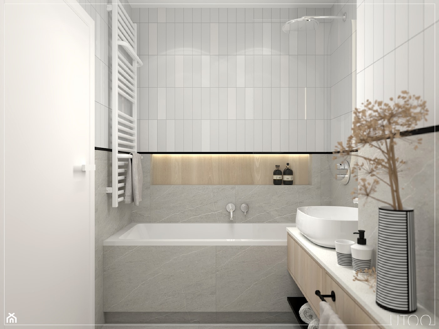 łazienka2 - zdjęcie od UTOO- pracownia architektury wnętrz i krajobrazu - Homebook