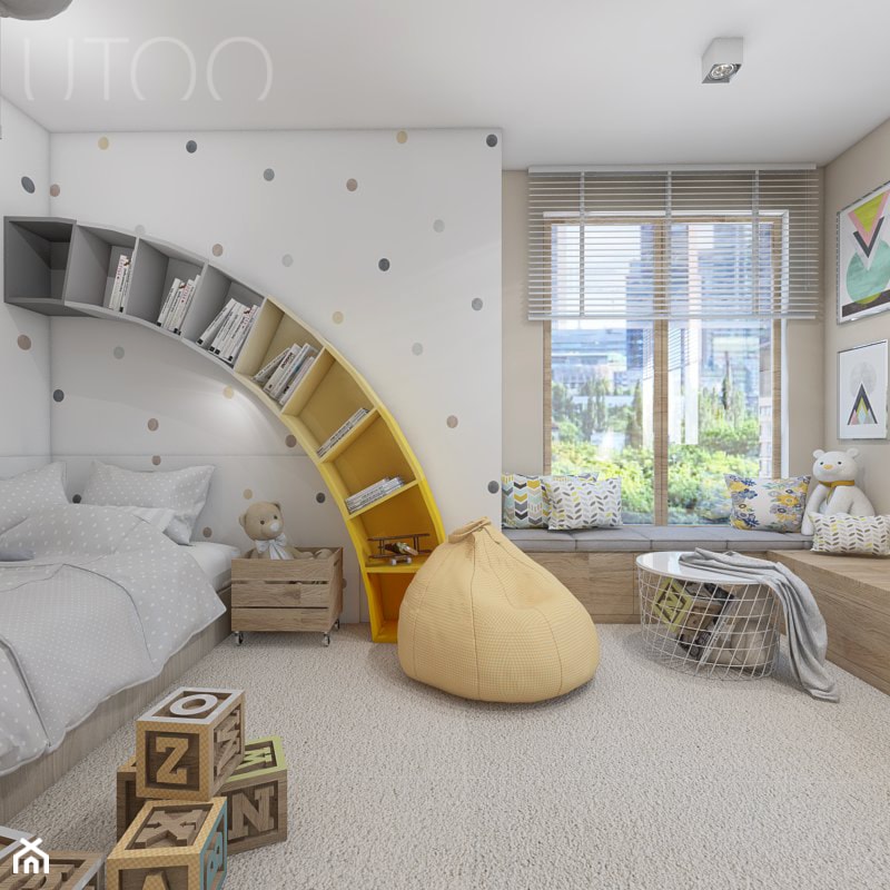 TĘCZOWY POKÓJ DZIECKA - Pokój dziecka - zdjęcie od UTOO- pracownia architektury wnętrz i krajobrazu
