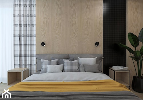 PODMIEJSKI LUZ - Średnia sypialnia, styl skandynawski - zdjęcie od UTOO- pracownia architektury wnętrz i krajobrazu