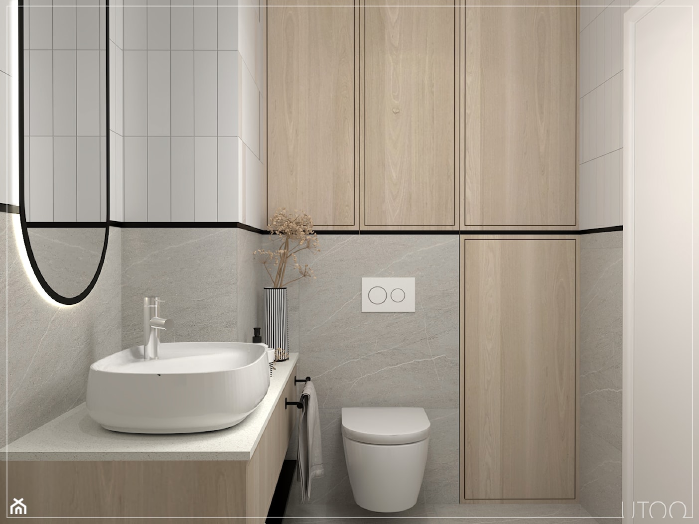 łazienka3 - zdjęcie od UTOO- pracownia architektury wnętrz i krajobrazu - Homebook