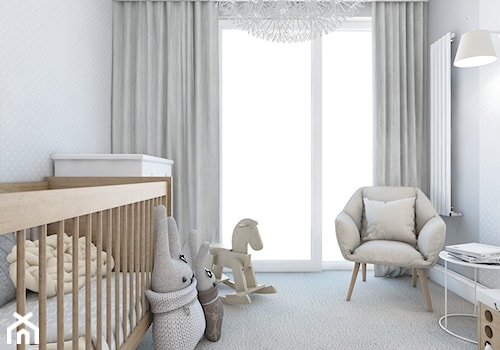 WŚRÓD ZWIERZĄT - Mały szary pokój dziecka dla niemowlaka dla chłopca dla dziewczynki, styl nowoczesny - zdjęcie od UTOO- pracownia architektury wnętrz i krajobrazu