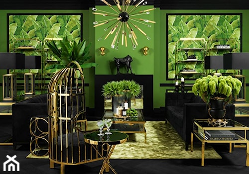 EICHHOLTZ - ARANŻACJE - Średni duży zielony salon, styl nowoczesny - zdjęcie od Galeria Heban- ekskluzywne meble