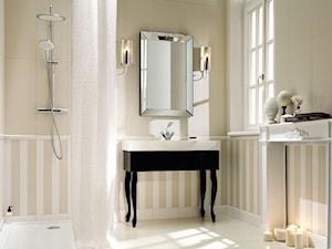 Nowe kolekcje - Mała z lustrem łazienka z oknem - zdjęcie od TUBĄDZIN