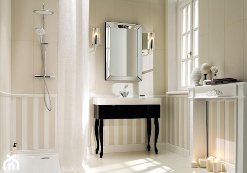 Nowe kolekcje - Mała z lustrem łazienka z oknem - zdjęcie od TUBĄDZIN