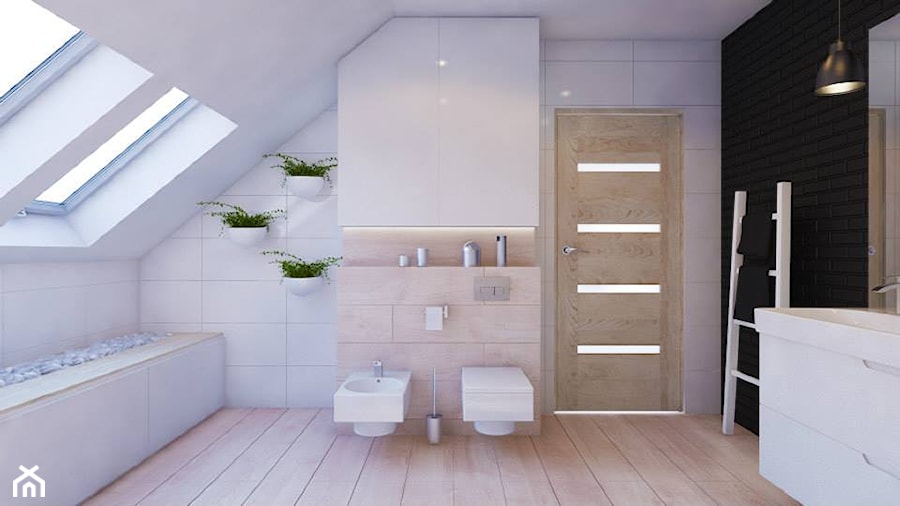 nowoczesna łazienka - Łazienka, styl skandynawski - zdjęcie od JUSSS