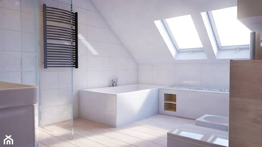 nowoczesna łazienka - Łazienka, styl skandynawski - zdjęcie od JUSSS