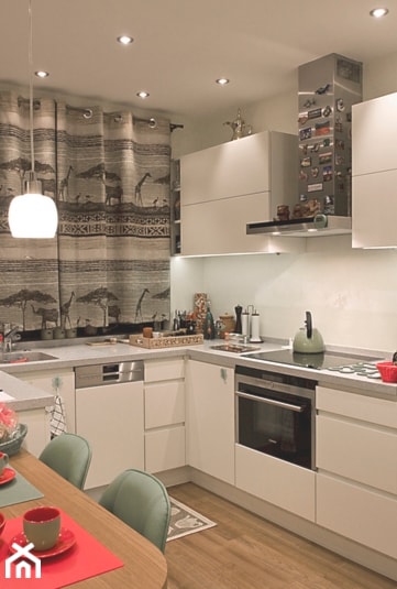 Apartament na Młocinach - Kuchnia - zdjęcie od Ładne wnętrze - Homebook