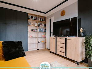 metamorfoza mieszkania w bloku - Salon, styl skandynawski - zdjęcie od hihome