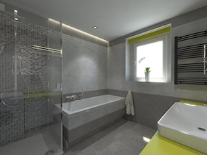 Łazienka Cifre Cement - Średnia łazienka z oknem, styl nowoczesny - zdjęcie od PrzemekMusik