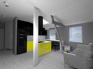 mieszkania na poddaszu - Salon - zdjęcie od Studio Artino