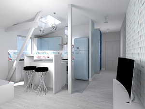 mieszkania na poddaszu - Salon - zdjęcie od Studio Artino